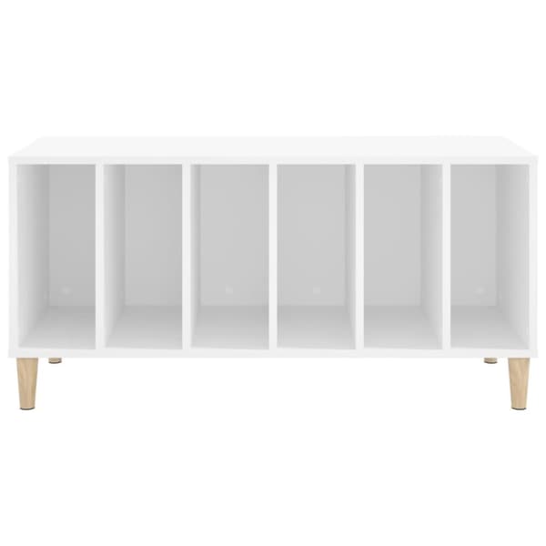 vidaXL vinylskab 100x38x48 cm konstrueret træ hvid - Medieopbevaring