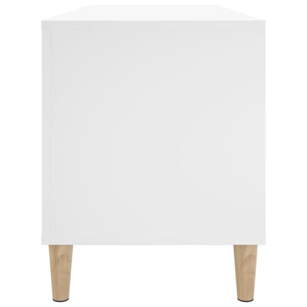 vidaXL vinylskab 100x38x48 cm konstrueret træ hvid - Medieopbevaring