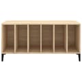 Pikkukuva 6 / 9: vidaXL LP-levyjen säilytyskaappi Sonoma-tammi 100x38x48 cm puu -  Medialaitekaapit & -telineet