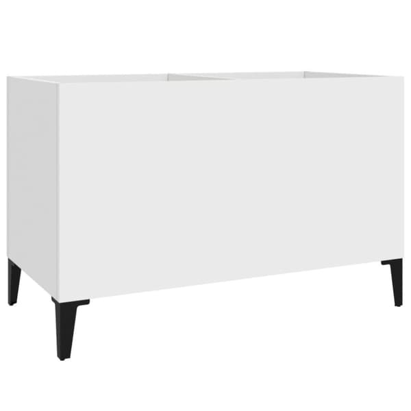 vidaXL vinylskab 74,5x38x48 cm konstrueret træ hvid - Medieopbevaring