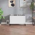 Miniatyrbillede 4 af 9: vidaXL vinylskab 74,5x38x48 cm konstrueret træ hvid -  Medieopbevaring