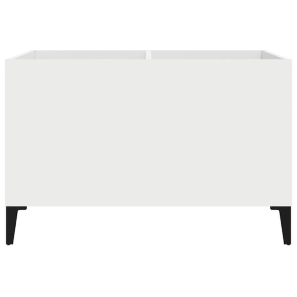 vidaXL vinylskab 74,5x38x48 cm konstrueret træ hvid - Medieopbevaring