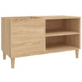 Pikkukuva 3 / 9: vidaXL LP-levyjen säilytyskaappi Sonoma-tammi 84,5x38x48 cm puu -  Medialaitekaapit & -telineet