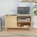 Pikkukuva 4 / 9: vidaXL LP-levyjen säilytyskaappi Sonoma-tammi 84,5x38x48 cm puu -  Medialaitekaapit & -telineet