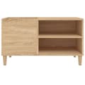 Pikkukuva 6 / 9: vidaXL LP-levyjen säilytyskaappi Sonoma-tammi 84,5x38x48 cm puu -  Medialaitekaapit & -telineet