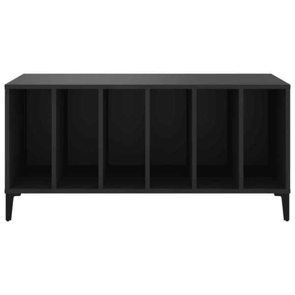 vidaXL vinylskab 100x38x48 cm konstrueret træ sort -  Medieopbevaring