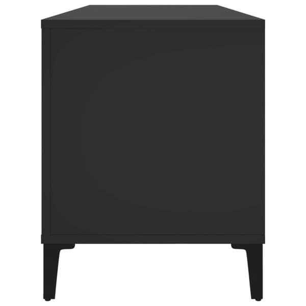 vidaXL vinylskab 100x38x48 cm konstrueret træ sort -  Medieopbevaring