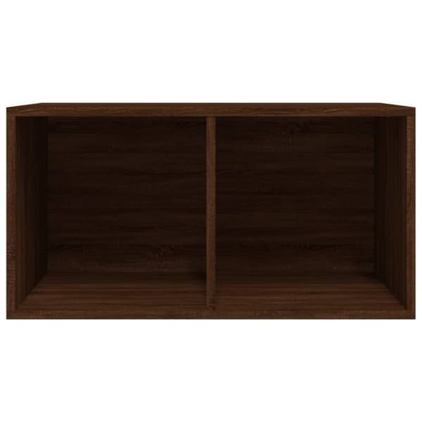 vidaXL Vinylhylla brun ek 71x34x36 cm konstruerat trä - Medieförvaring