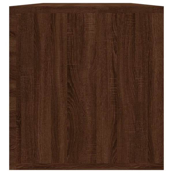 vidaXL Vinylhylla brun ek 71x34x36 cm konstruerat trä - Medieförvaring