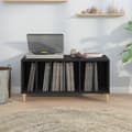 Miniatyrbillede 4 af 9: vidaXL vinylskab 100x38x48 cm konstrueret træ sort -  Medieopbevaring