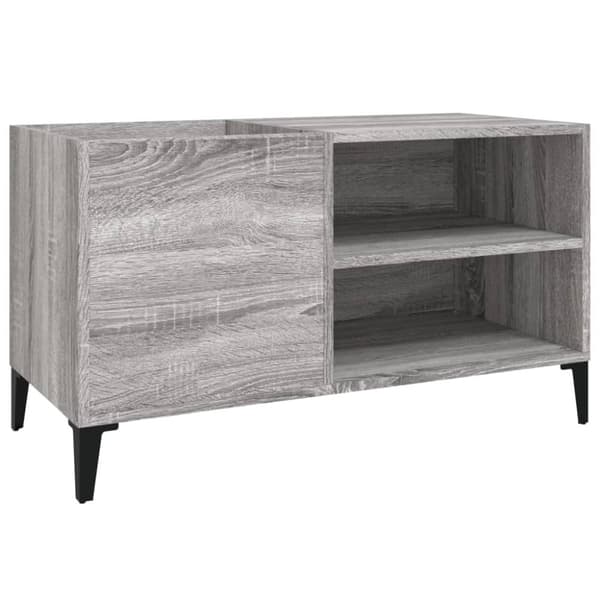 vidaXL Stereobänk grå sonoma 84,5x38x48 cm konstruerat trä -  Medieförvaring
