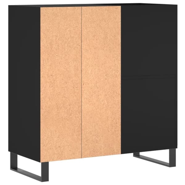 vidaXL Stereobänk svart 84x38x89 cm konstruerat trä - Medieförvaring