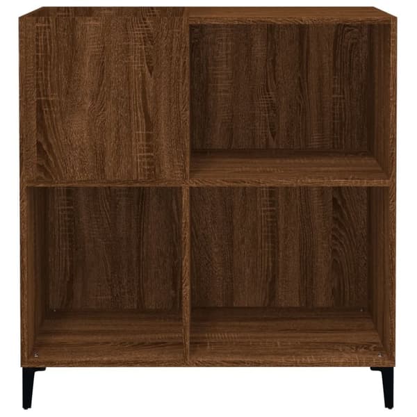 vidaXL Stereobänk brun ek 84,5x38x89 cm konstruerat trä - Medieförvaring