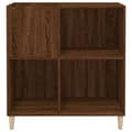 Pikkukuva 6 / 11: vidaXL LP-levyjen säilytyskaappi ruskea tammi 84,5x38x89 cm puu -  Medialaitekaapit & -telineet