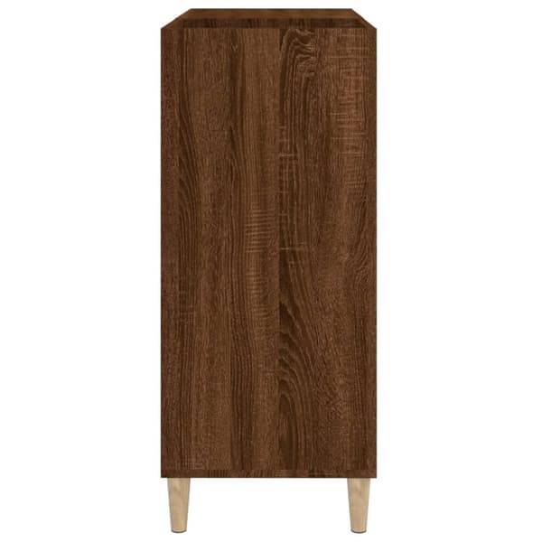 vidaXL LP-levyjen säilytyskaappi ruskea tammi 84,5x38x89 cm puu - Medialaitekaapit & -telineet