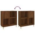 Pikkukuva 8 / 11: vidaXL LP-levyjen säilytyskaappi ruskea tammi 84,5x38x89 cm puu -  Medialaitekaapit & -telineet