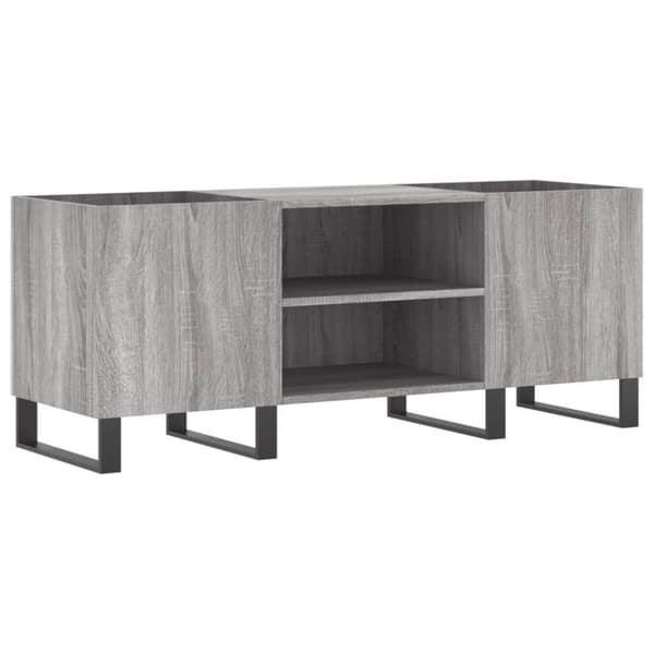 vidaXL Stereobänk grå sonoma 121x38x48 cm konstruerat trä - Medieförvaring