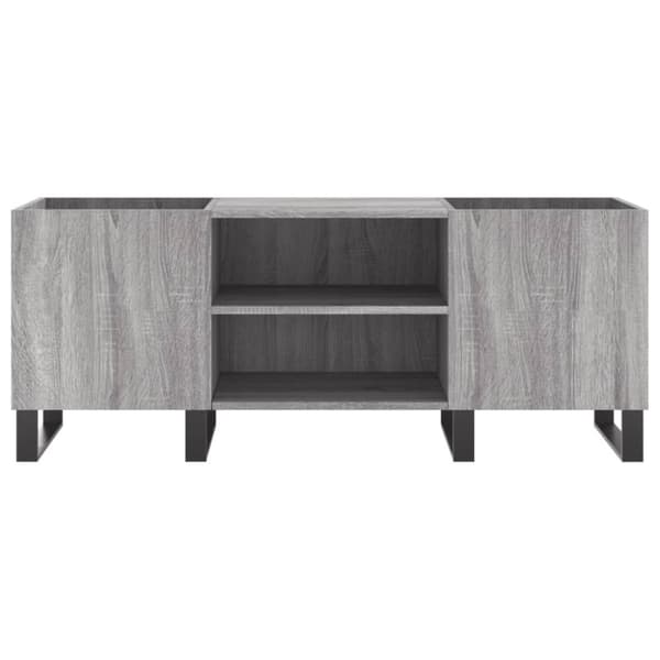 vidaXL Stereobänk grå sonoma 121x38x48 cm konstruerat trä - Medieförvaring