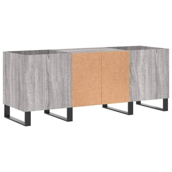 vidaXL Stereobänk grå sonoma 121x38x48 cm konstruerat trä - Medieförvaring