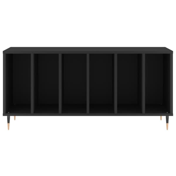 vidaXL vinylskab 100x38x48 cm konstrueret træ sort - Medieopbevaring