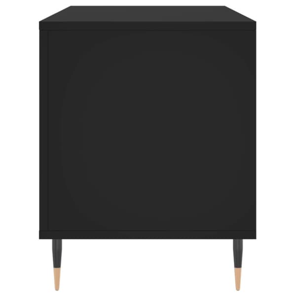 vidaXL vinylskab 100x38x48 cm konstrueret træ sort - Medieopbevaring