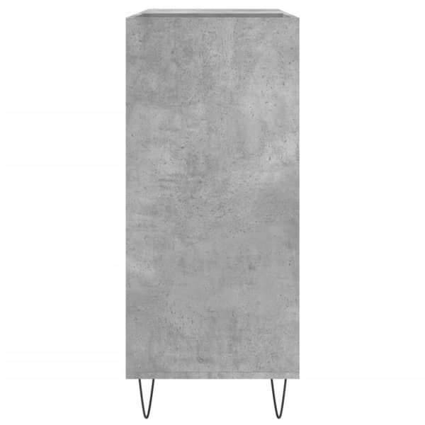 vidaXL vinylskab 84,5x38x89 cm konstrueret træ betongrå - Medieopbevaring