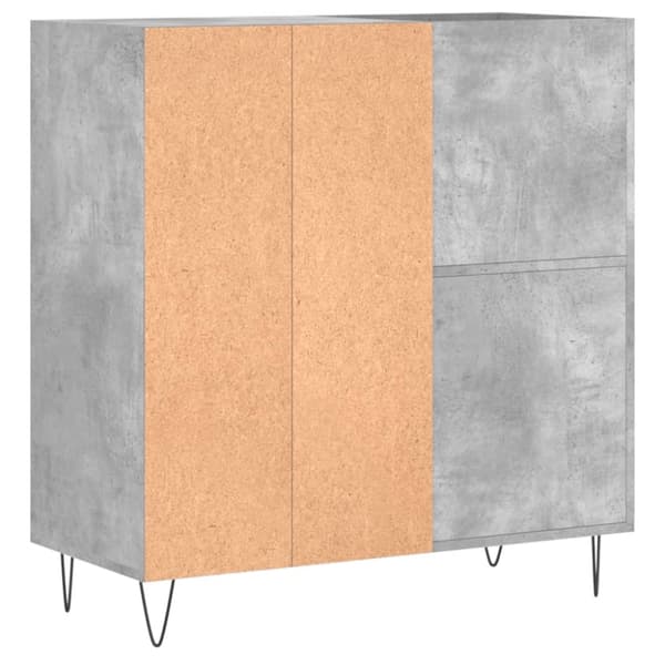 vidaXL vinylskab 84,5x38x89 cm konstrueret træ betongrå -  Medieopbevaring