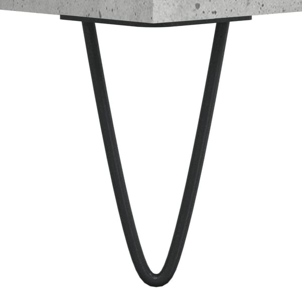 vidaXL vinylskab 84,5x38x89 cm konstrueret træ betongrå -  Medieopbevaring