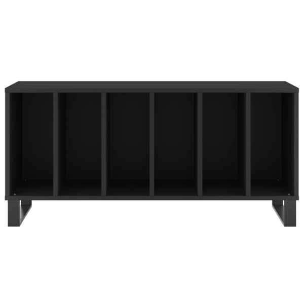vidaXL vinylskab 100x38x48 cm konstrueret træ sort - Medieopbevaring