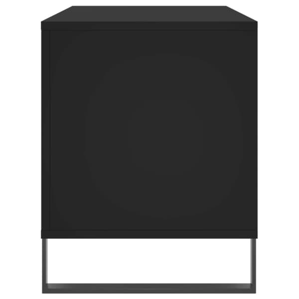 vidaXL vinylskab 100x38x48 cm konstrueret træ sort - Medieopbevaring