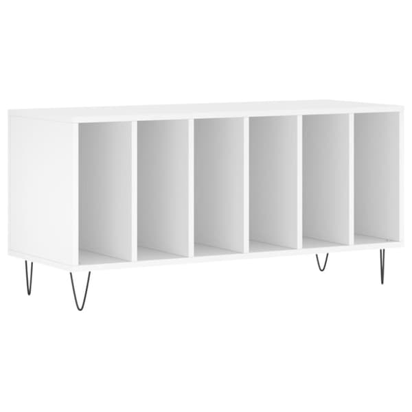 vidaXL vinylskab 100x38x48 cm konstrueret træ hvid -  Medieopbevaring