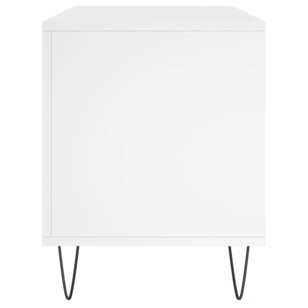 vidaXL vinylskab 100x38x48 cm konstrueret træ hvid -  Medieopbevaring