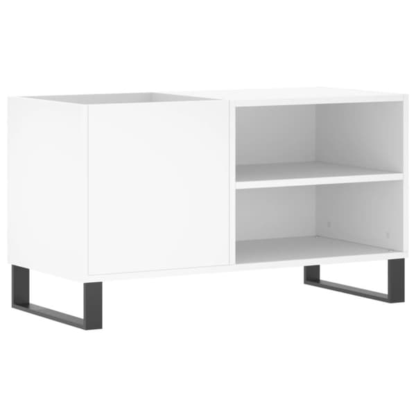 vidaXL Stereobänk vit 85x38x48 cm konstruerat trä - Medieförvaring