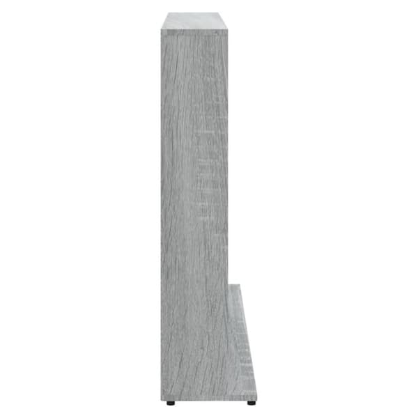 vidaXL cd-reol 102x23x89,5 cm konstrueret træ grå sonoma -  Medieopbevaring