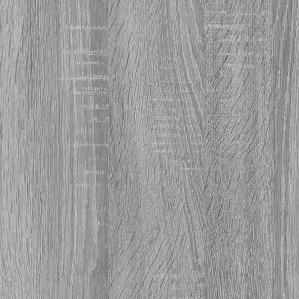 vidaXL cd-reol 102x23x89,5 cm konstrueret træ grå sonoma -  Medieopbevaring