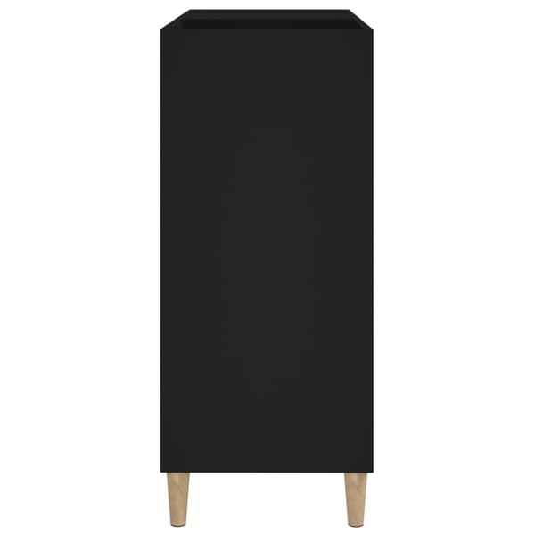 vidaXL vinylskab 84,5x38x89 cm konstrueret træ sort - Medieopbevaring
