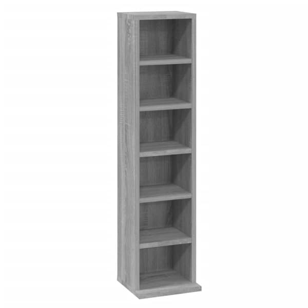 vidaXL reol 21x20x88 cm konstrueret træ grå sonoma-eg - Medieopbevaring