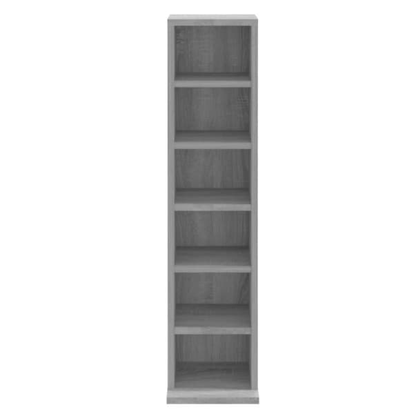 vidaXL reol 21x20x88 cm konstrueret træ grå sonoma-eg - Medieopbevaring