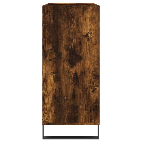 vidaXL vinylskab 84,5x38x89 cm konstrueret træ røget egetræsfarve - Medieopbevaring