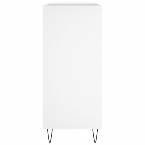 vidaXL vinylskab 84,5x38x89 cm konstrueret træ hvid - Medieopbevaring