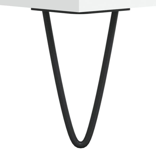 vidaXL vinylskab 84,5x38x89 cm konstrueret træ hvid -  Medieopbevaring