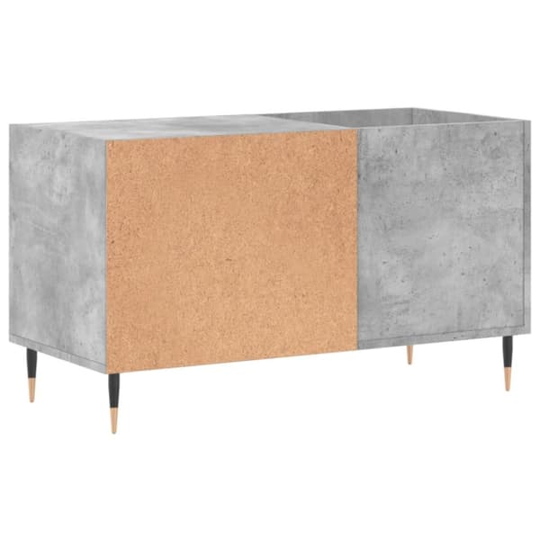 vidaXL Stereobänk betonggrå 85x38x48 cm konstruerat trä - Medieförvaring