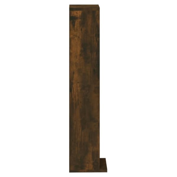 vidaXL reol 21x20x88 cm konstrueret træ røget egetræsfarve - Medieopbevaring