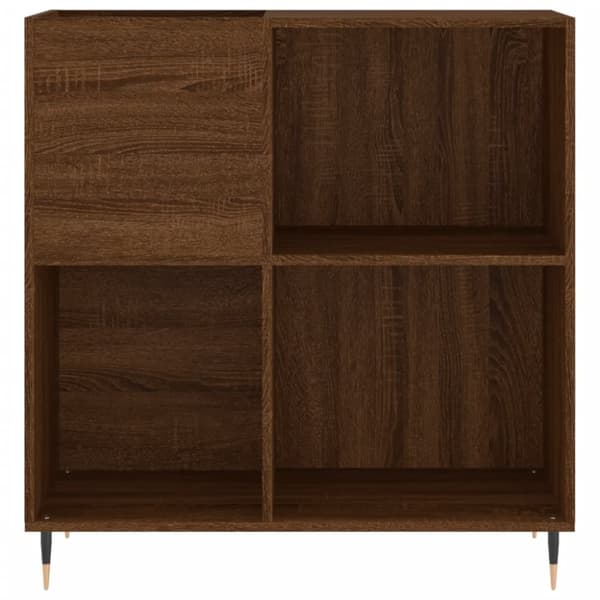 vidaXL LP-levyjen säilytyskaappi ruskea tammi 84,5x38x89 cm puu -  Medialaitekaapit & -telineet