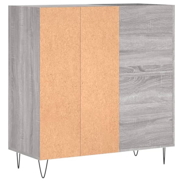 vidaXL vinylskab 84,5x38x39 cm konstrueret træ grå sonoma-eg -  Medieopbevaring
