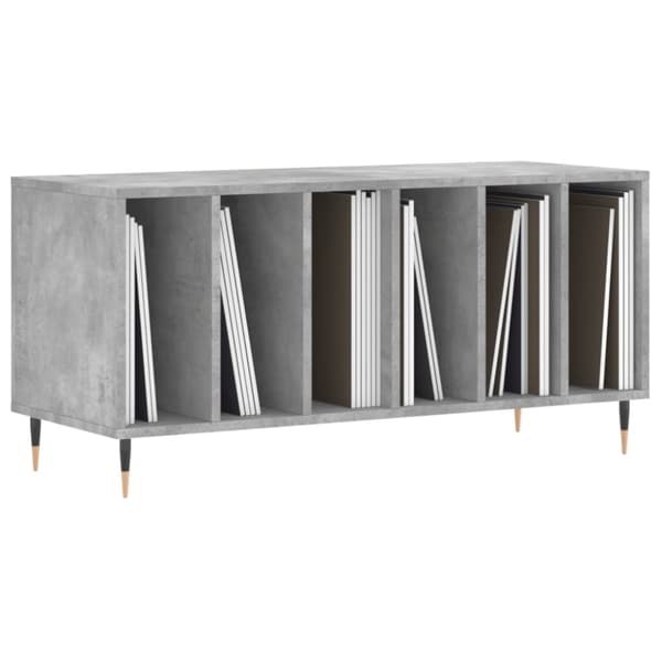 vidaXL Stereobänk betong-grå 100x38x48 cm konstruerat trä - Medieförvaring