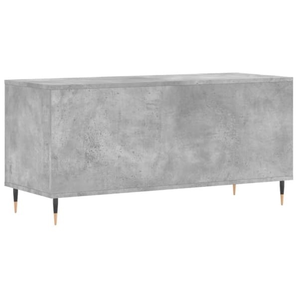vidaXL Stereobänk betong-grå 100x38x48 cm konstruerat trä - Medieförvaring