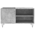 Pikkukuva 5 / 10: vidaXL LP-levyjen säilytyskaappi betoninharmaa 85x38x48 cm puu -  Medialaitekaapit & -telineet
