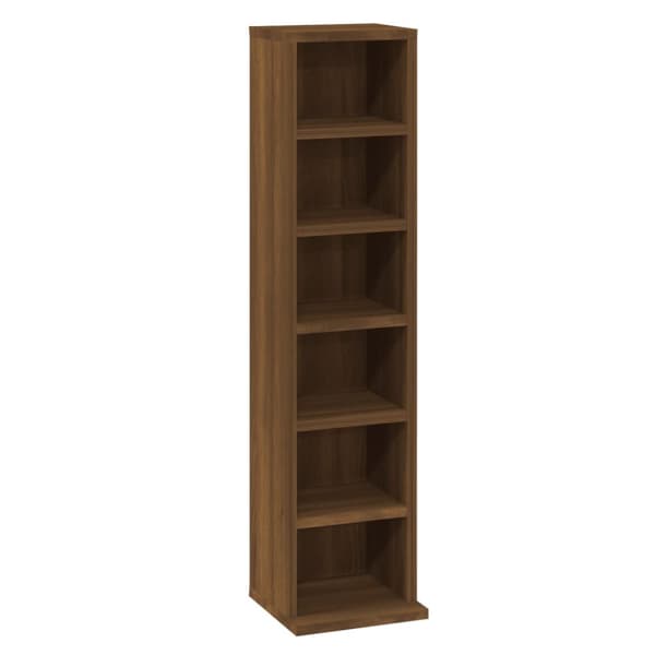 vidaXL CD-hylla brun ek 21x20x88 cm konstruerat trä -  Medieförvaring