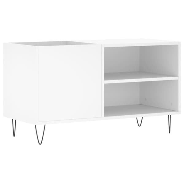 vidaXL Stereobänk vit 85x38x48 cm konstruerat trä - Medieförvaring